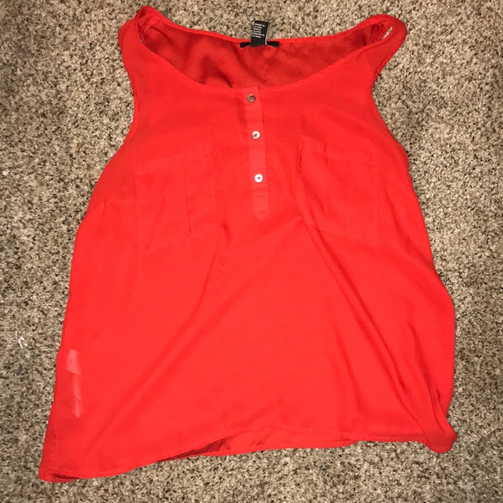 Red forever 21 tank top